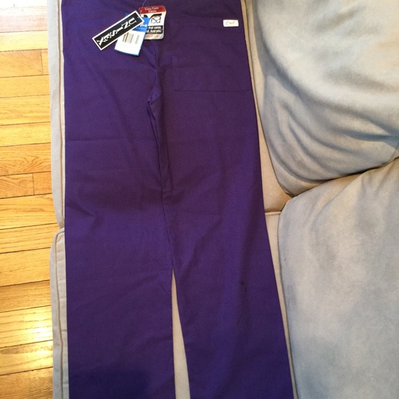 CREST SCRUB PANTS, PURPLE, SIZE XS, STYLE 114, NWT - Picture 2 of 6